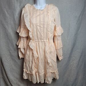 HAPPY X NATURE Long Sleeve Cotton Dress